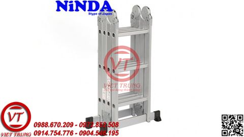 Thang nhôm gấp khúc chữ M Ninda ND-404C (VT-TNM166)