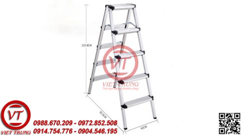 Thang nhôm rút gọn chữ A Ninda ND-A05(VT-TNM180)