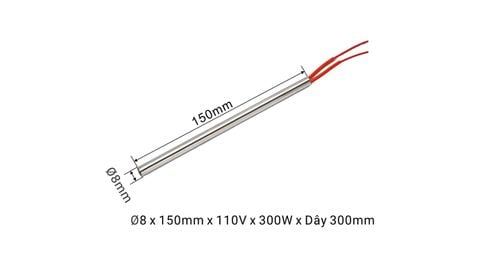 Điện trở nhiệt hàm ép ngang 8x150