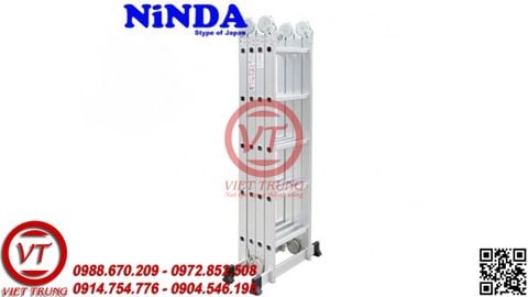 Thang nhôm gấp khúc chữ M Ninda ND-406C (VT-TNM168)