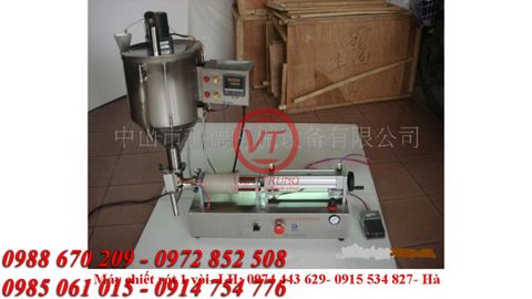 Máy chiết rót 1 vòi bán tự động kèm gia nhiệt và cánh khuấy (VT-CR70)