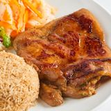 Cơm tỏi đùi gà tẩm mật nướng
