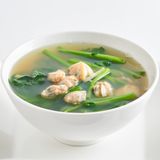 Soup bó xôi nấu nghêu