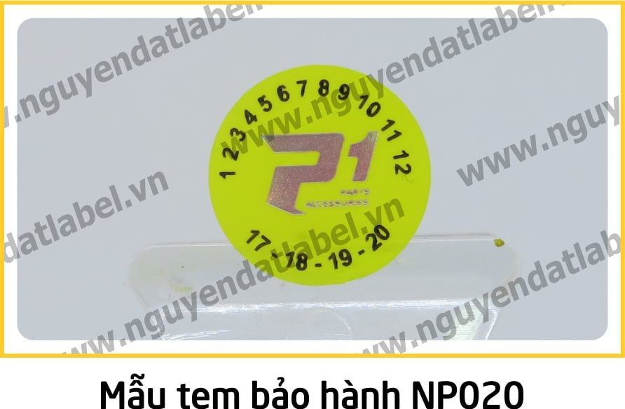 Tem Niêm Phong NP020