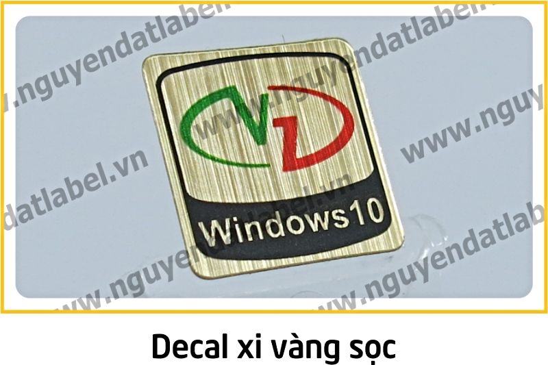 Decal Xi Vàng Sọc