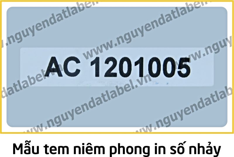 Tem Niêm Phong Nhảy Số - Quấn Cuộn