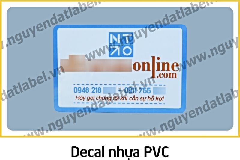 Decal Nhựa PVC