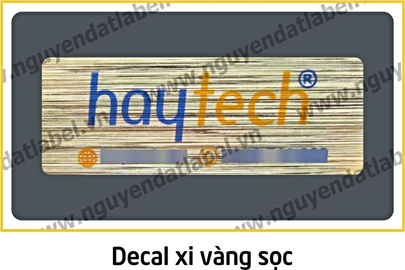 Decal Xi Vàng Sọc