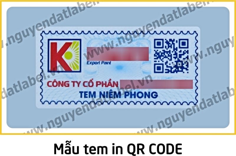 Tem In Mã QR Code