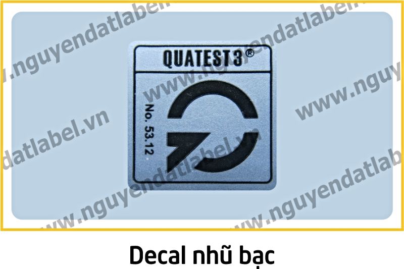 Decal Nhũ Bạc