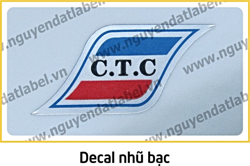 Decal Nhũ Bạc