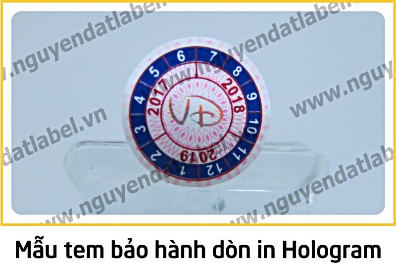 Tem Bảo Hành Dòn - Dẽo Vỡ In Hologram