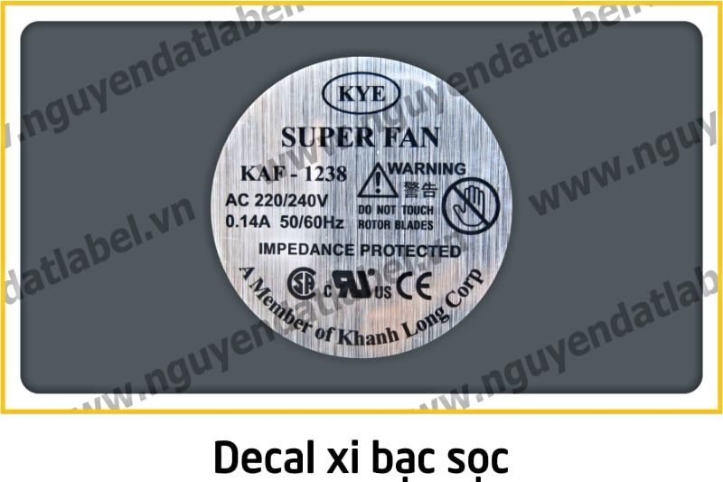 Decal Xi Bạc Sọc