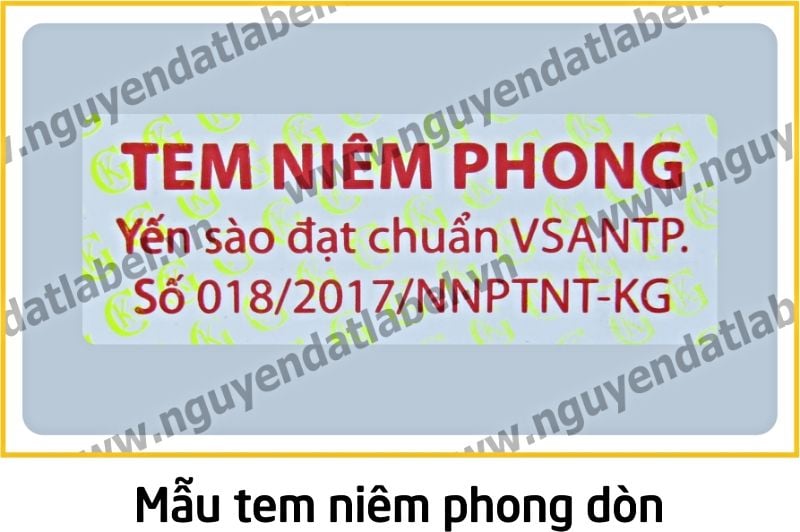 Tem Niêm Phong Dòn - Dẽo Vỡ