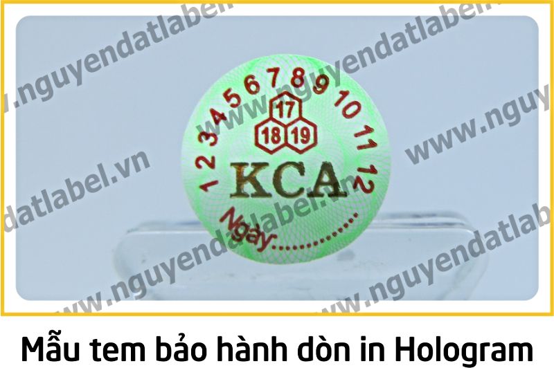 Tem Bảo Hành Dòn - Dẽo Vỡ In Hologram