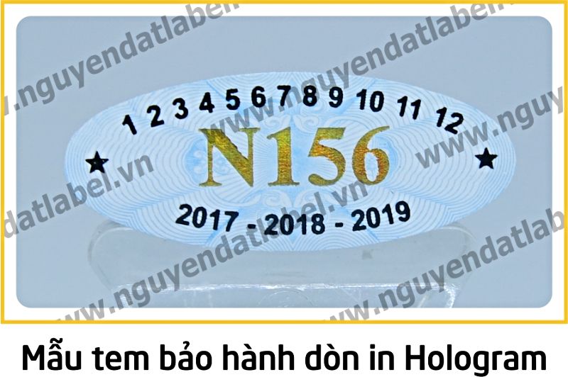 Tem Bảo Hành Dòn - Dẽo Vỡ In Hologram