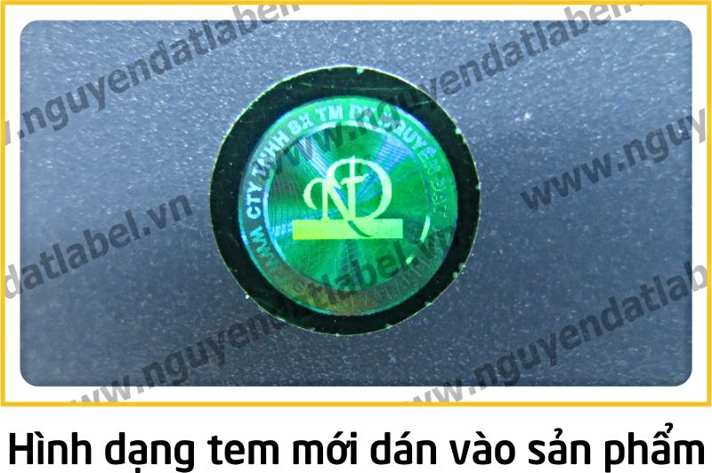 Tem Laser Màu Xanh Lá