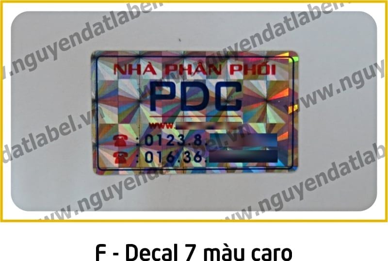 Decal 7 Màu