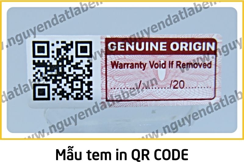 Tem In Mã QR Code