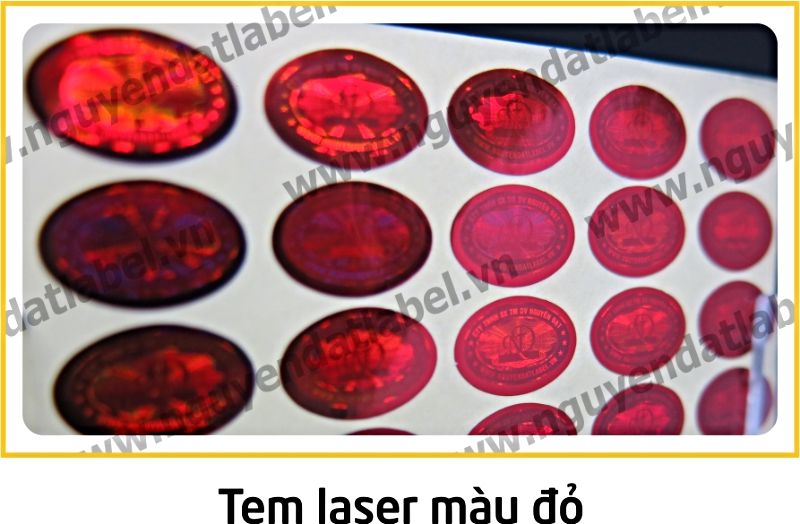 Tem Laser Màu Đỏ