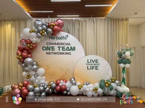 feedback trang trí event của công ty Herbalife