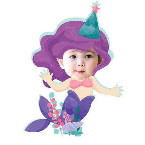  Chibi nàng tiên cá - mẫu 1 