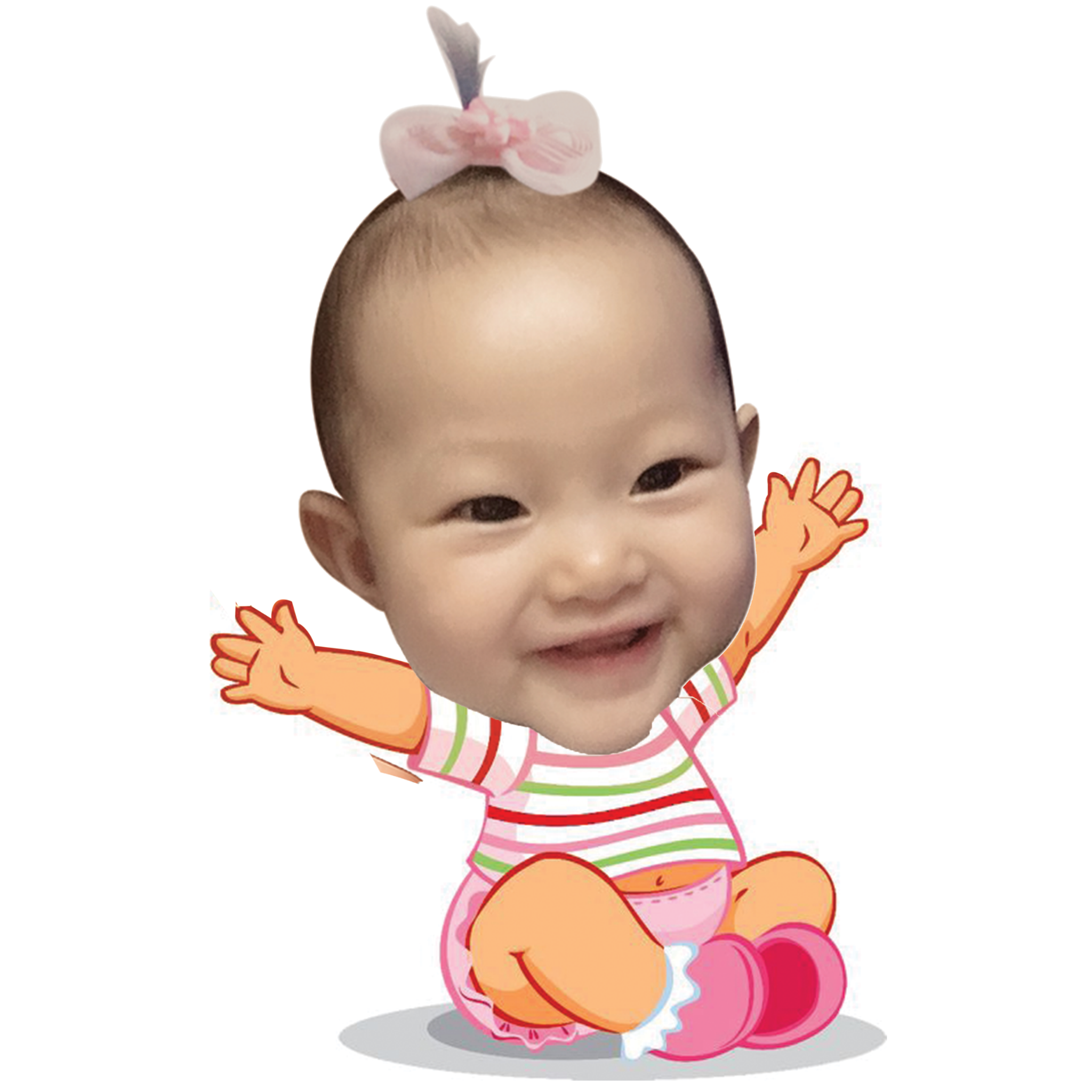 Chibi bé gái tinh nghịch - mẫu 1