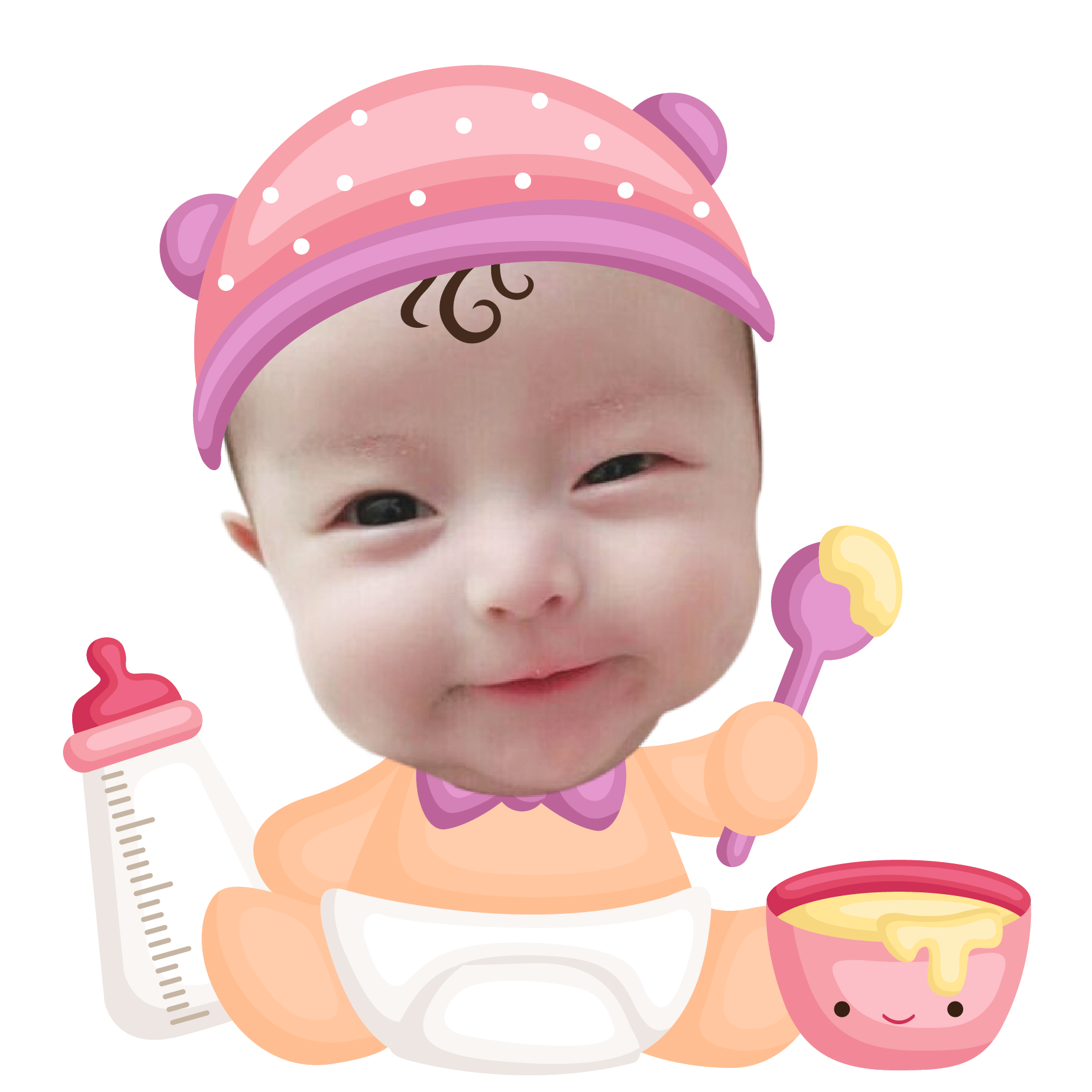 Chibi bé gái baby girl - mẫu 2