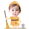 Chibi công chúa lọ lem Cinderella - mẫu 1