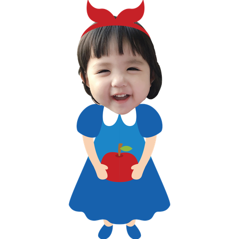  Chibi công chúa Bạch Tuyết - mẫu 1 