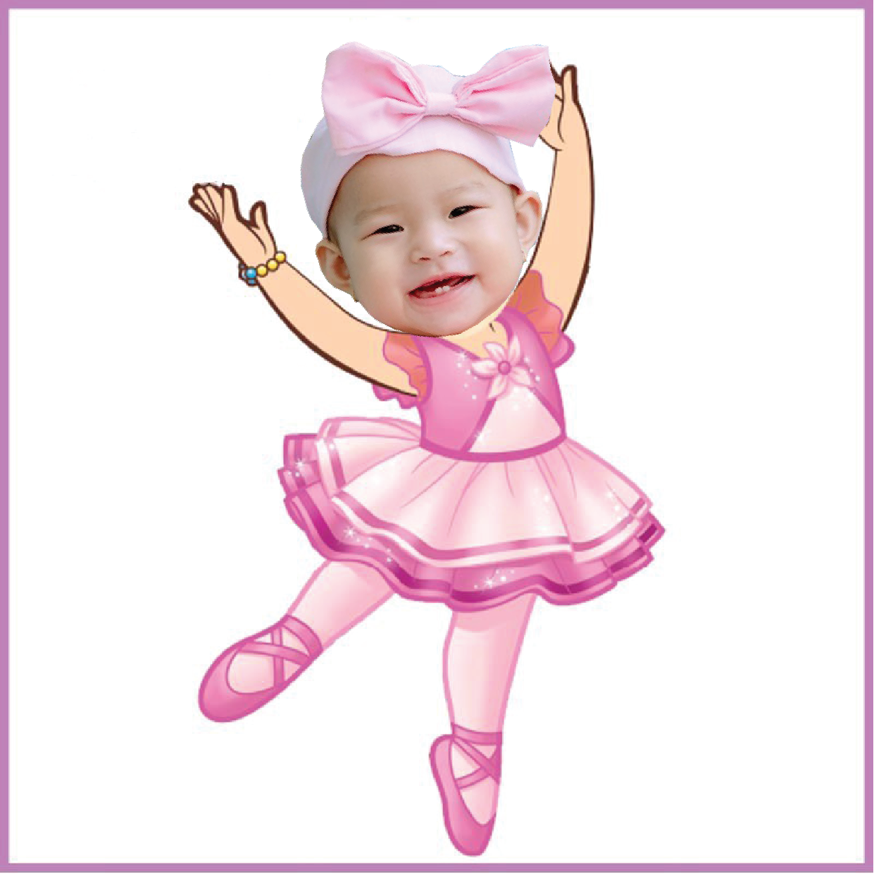 Chibi bé múa ballet - mẫu 3