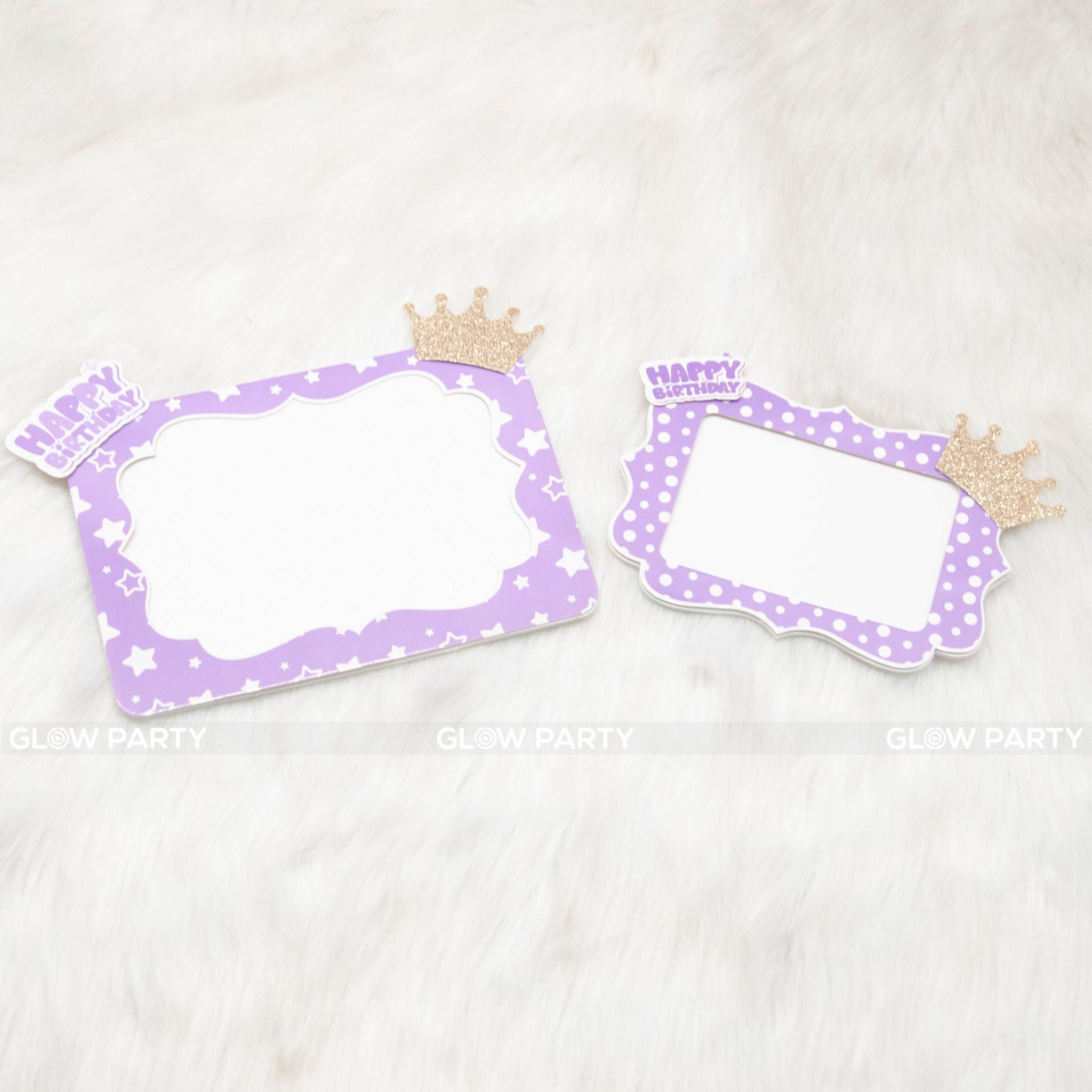 Khung hình giấy - Sao tím