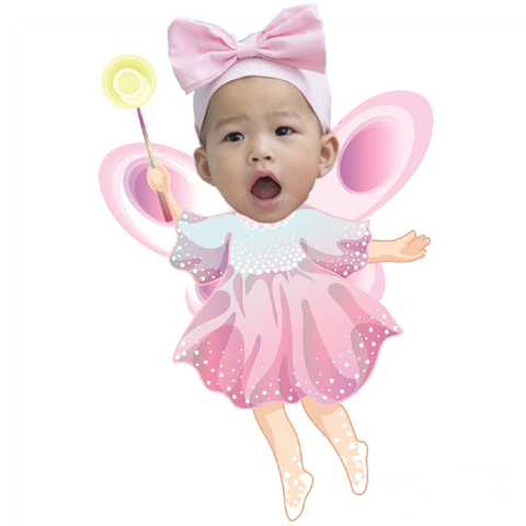  Chibi bé gái Chủ đề nàng tiên - mẫu 3 