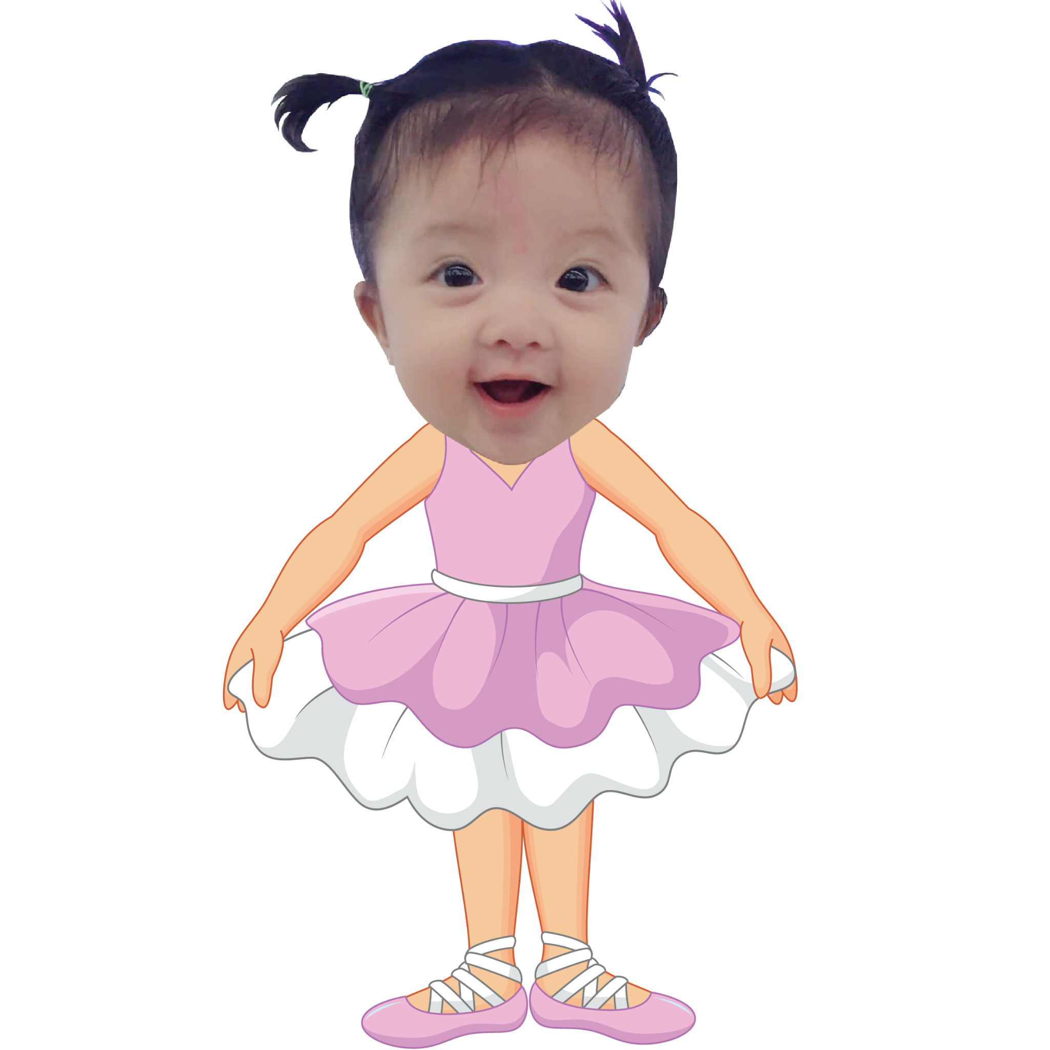 Chibi bé múa ballet - mẫu 4