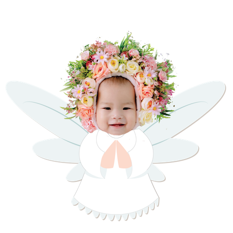  Chibi bé gái thiên thần - mẫu 1 