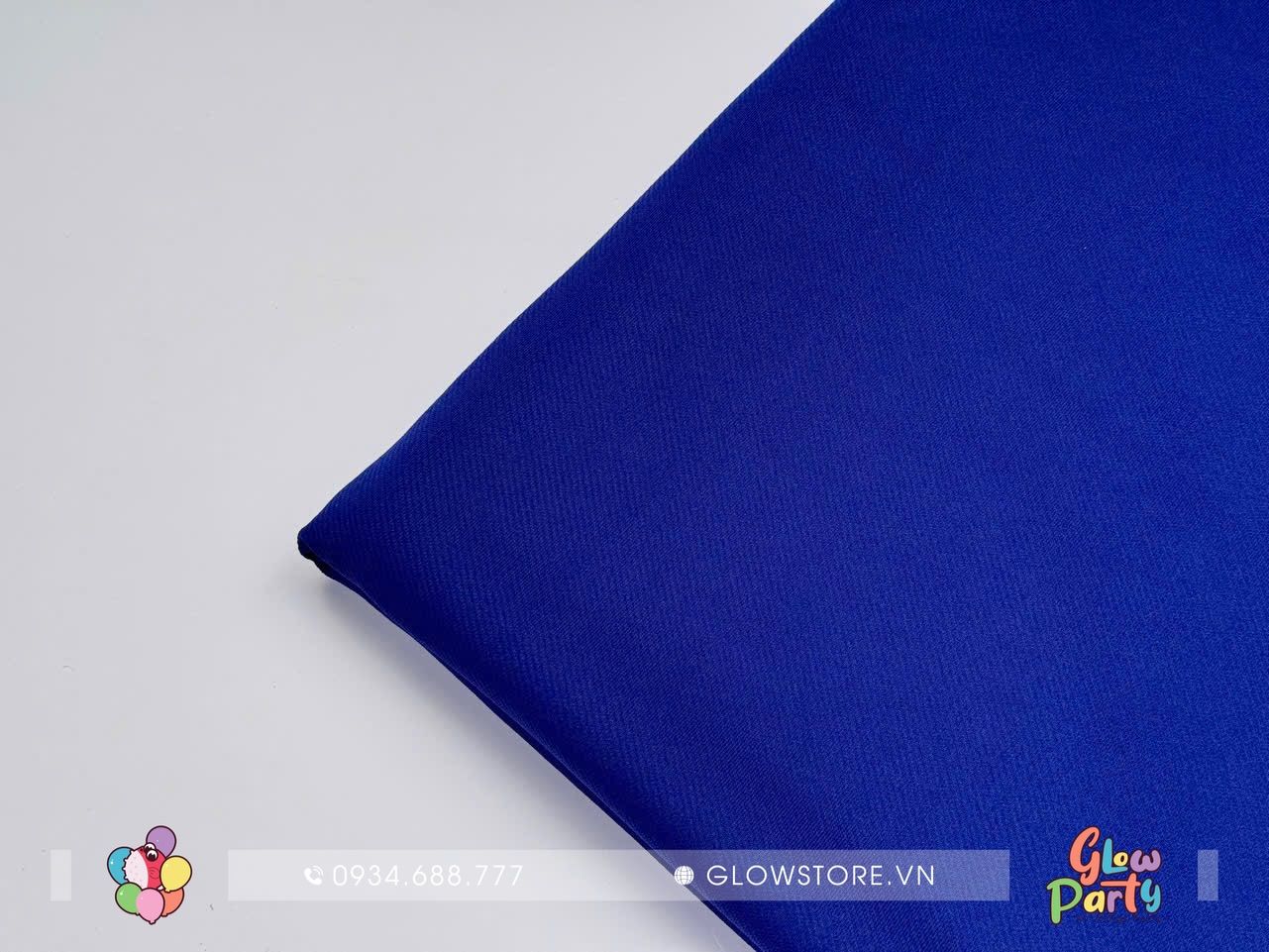 Khăn trải bàn bản dày 3m x 1m6 - Xanh dương đậm