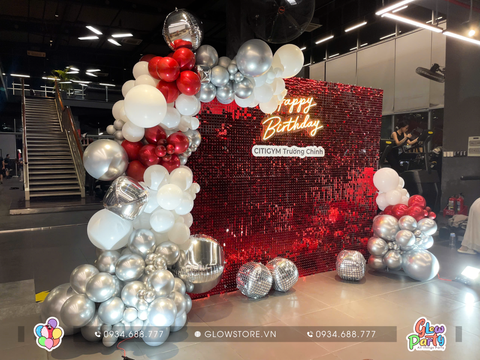 Background Trang trí sinh nhật Citigym 