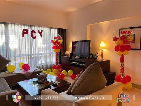 feedback trang trí bong bóng cho khách tại Khách sạn Sofitel