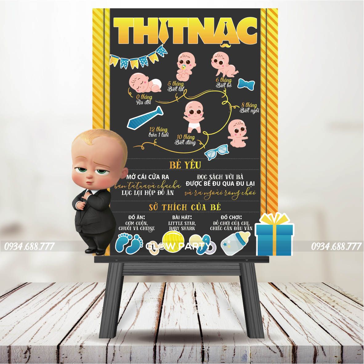 Bảng thông tin của bé - Baby Boss mẫu 1