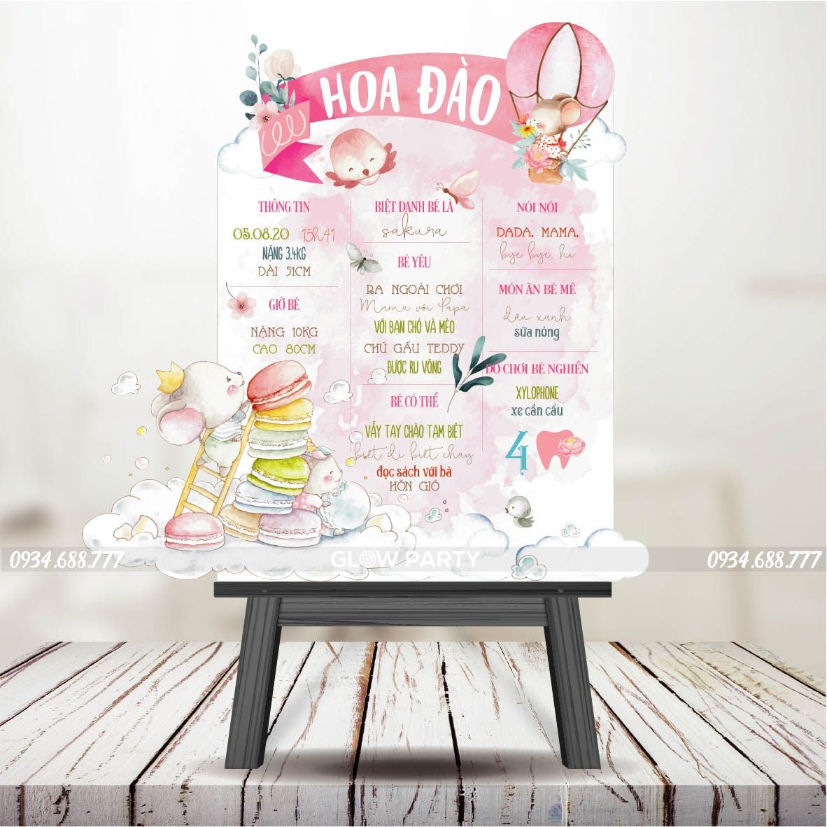 Bảng thông tin của bé - chủ đề Chuột mẫu 4