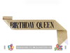 Băng đeo Sash lấp lánh - Birthday Queen - Nhiều màu