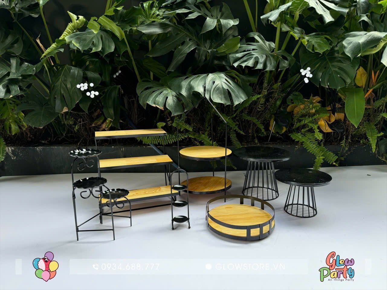 Bộ Kệ Gỗ Cung Đình - Set Nhỏ 1
