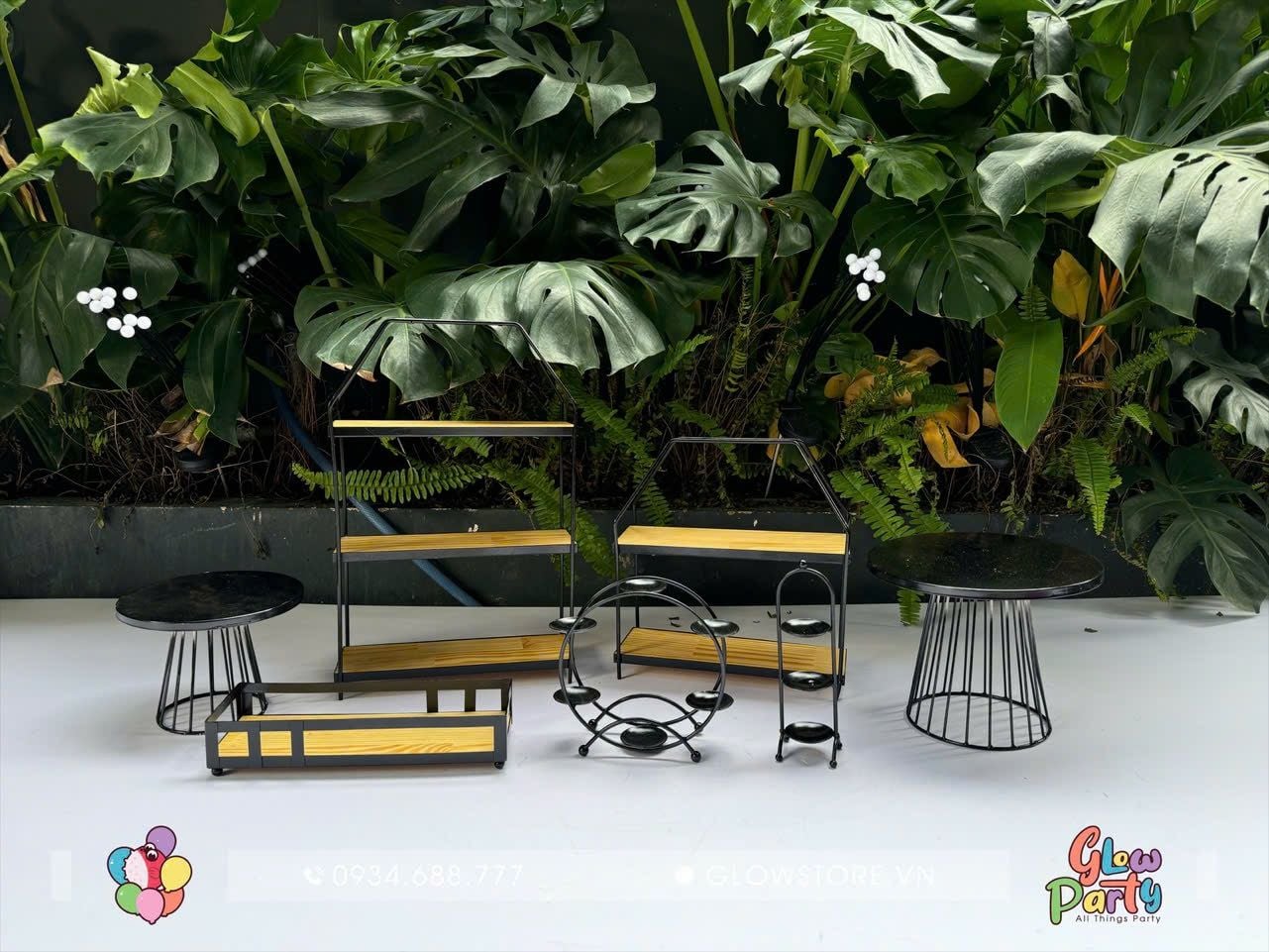 Bộ Kệ Gỗ Cung Đình - Set Nhỏ 2