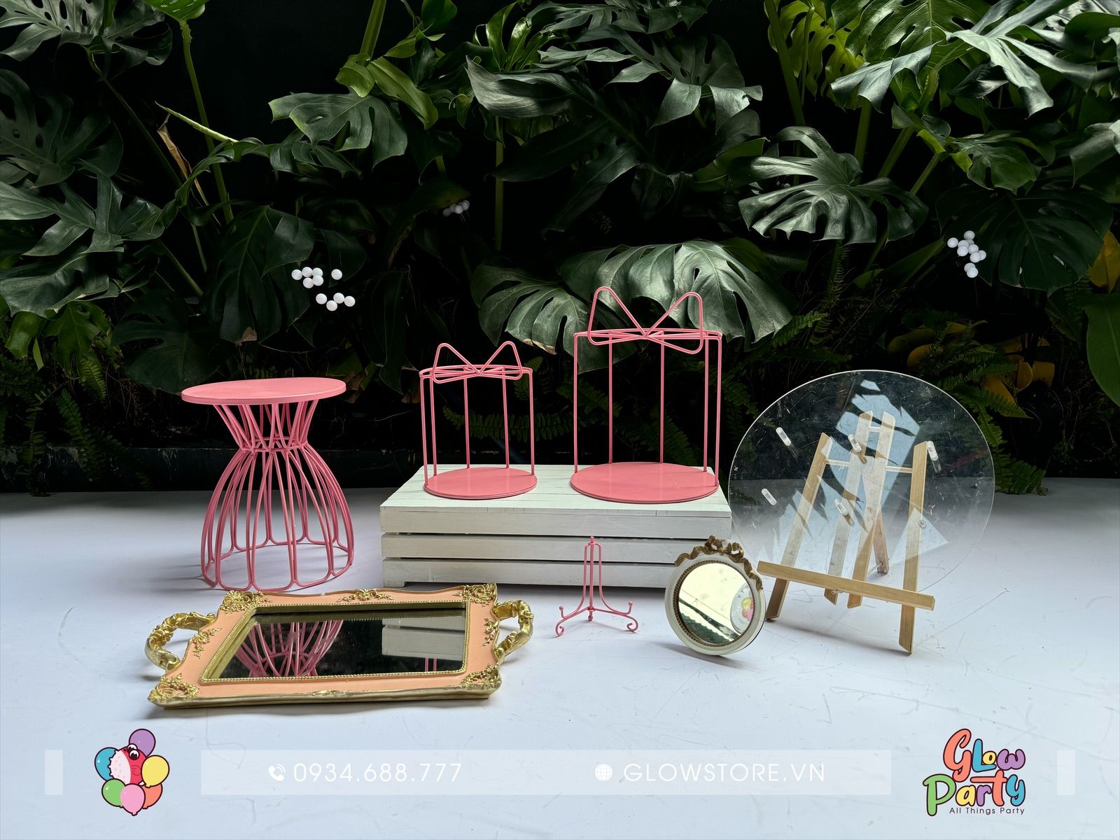 Bộ Kệ Pastel Pink - Set Nhỏ 2