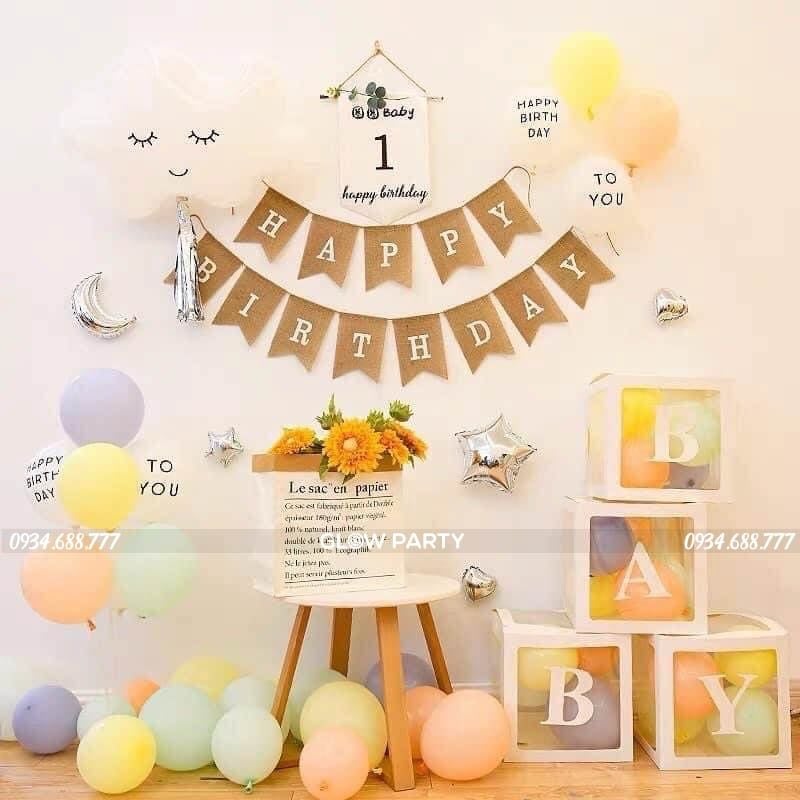 Combo trang trí mẫu 02 - Pastel