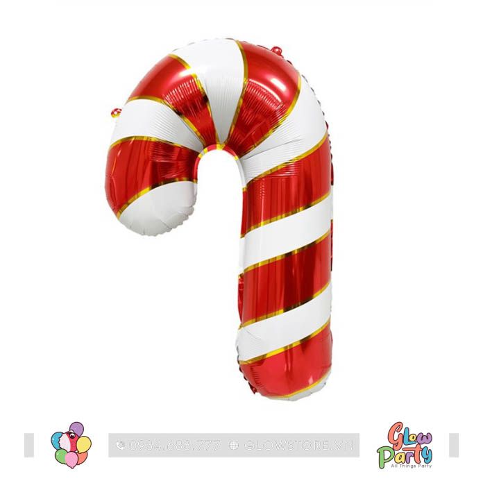 Bóng kẹo gậy Noel 70cm - form mập