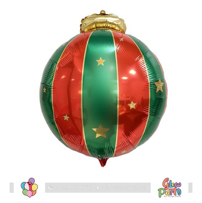 Bóng nhôm quả châu Noel - 60cm