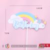 Đồ cắm bánh sinh nhật - Cầu vồng