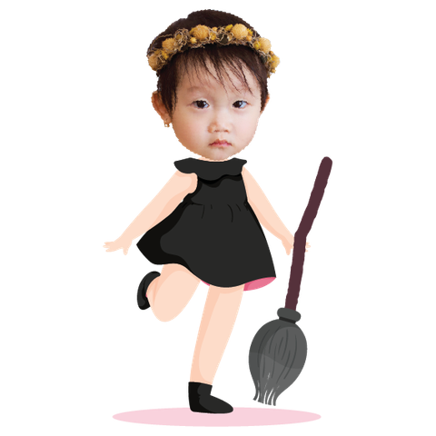  Chibi cô phù thủy nhỏ - mẫu 1 