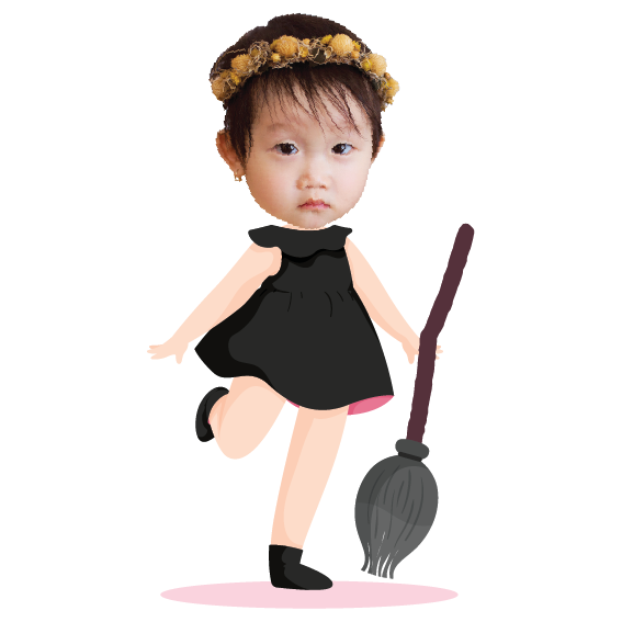 Chibi cô phù thủy nhỏ - mẫu 1